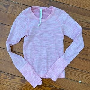 Size 2 strawberry milkshake long sleeve swiftly tech